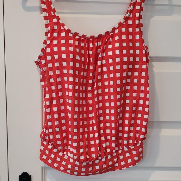 NWT: Sea Level Le Damier Blouson Multifit Singlet Tankini Top - Sizes 8 and 14 - Picture 5 of 9
